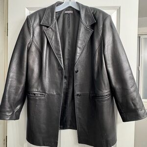 Black Leather Women's Jacket